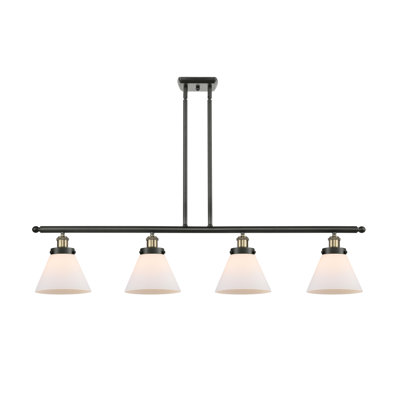 Luminaire pour îlot 4 lumières Cone
