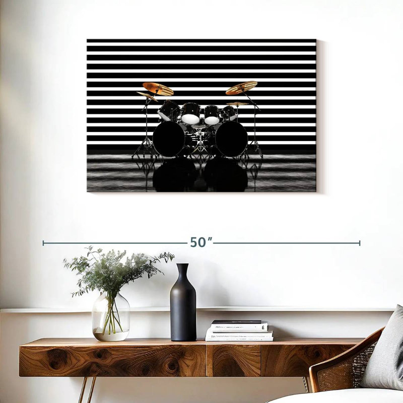 Abarca Drum Show, 24" H x 36" W