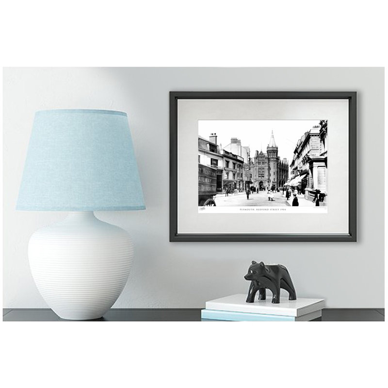 Plymouth, Bedford Street 1904 by Francis Frith - Single Picture Frame Print, 60cm H x 80cm W x 2.3cm D