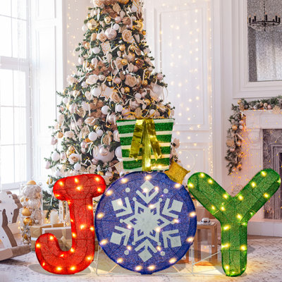 Décoration de Noël illuminée 3,7 pi