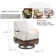 2 Pack Beige and Brown Waterproof Heavy Duty Outdoor Swivel Chair Cover 30W x 34D x 36H Inches for Deck Patio Furniture