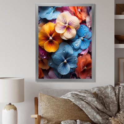 " Vibrant Colorful Pansy Medley II "