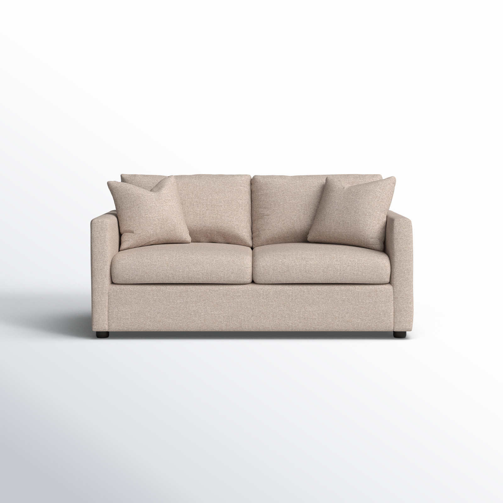 Godwin 67'' Upholstered Loveseat, Macc Ecru