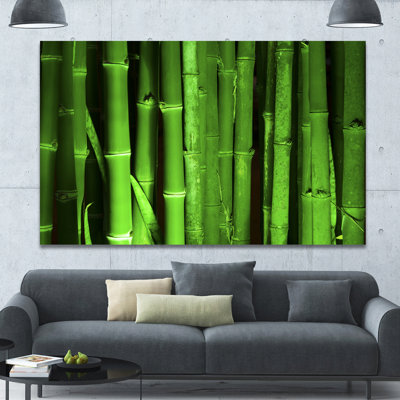 «Green Bamboo Forest», reproduction de photo sur toile tendue