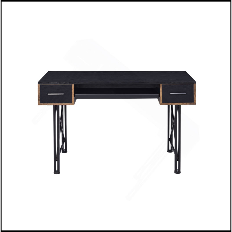 Black Finish Computer Desk