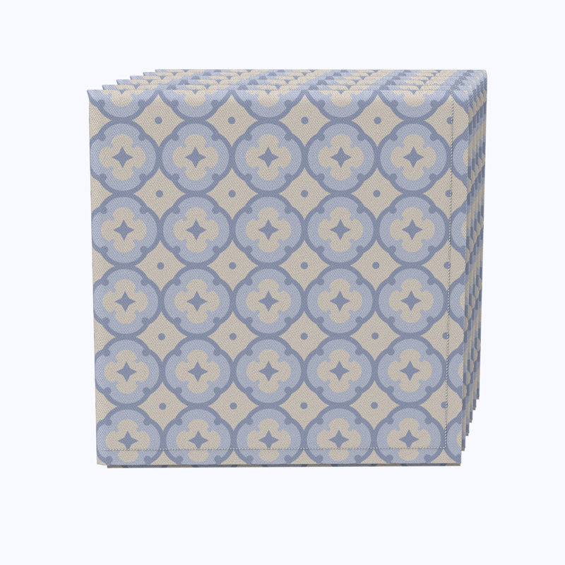 Cotton Geometric Square Napkin