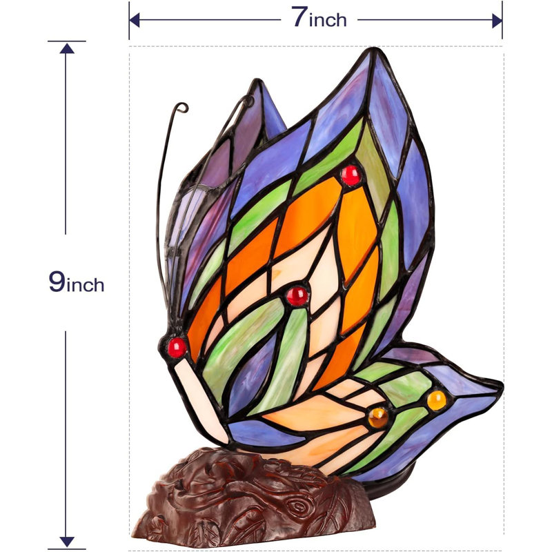 Lampe de bureau en verre coloré Tiffany Lamp