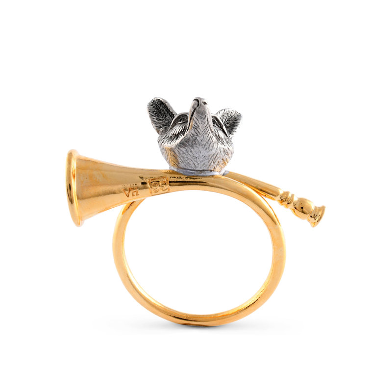 Fox Metal Napkin Ring
