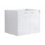 Meuble-lavabo 24 po avec lavabo en résine, 2 portes à fermeture douce, conception à fixation flottante