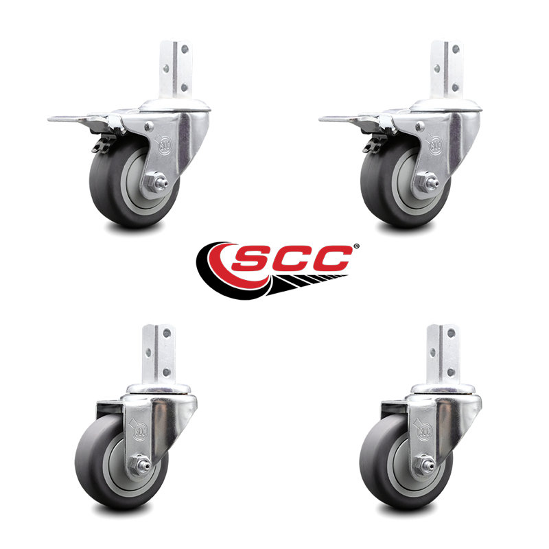 Thermoplastic Square Stem Caster Set