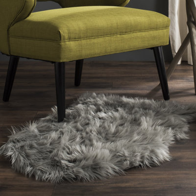 Chapawee Faux Fur Area Rug