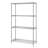 Adjustable Wire Chrome 4 Shelves 72" H x 42" W x 18" D-1584338275-1584338272