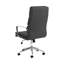 Chaise de bureau chromée rembourrée avec roulettes-2091226563