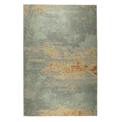 Ranger Abstract Area Rug in Beige/Gray/Green