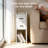 Narrow Nightstand Set Of 2, Modern White Bedside Table With Drawers & Open Shelf, Modern End Table For Bedroom Small Spaces, Apartments, Renters-965178480-959161999