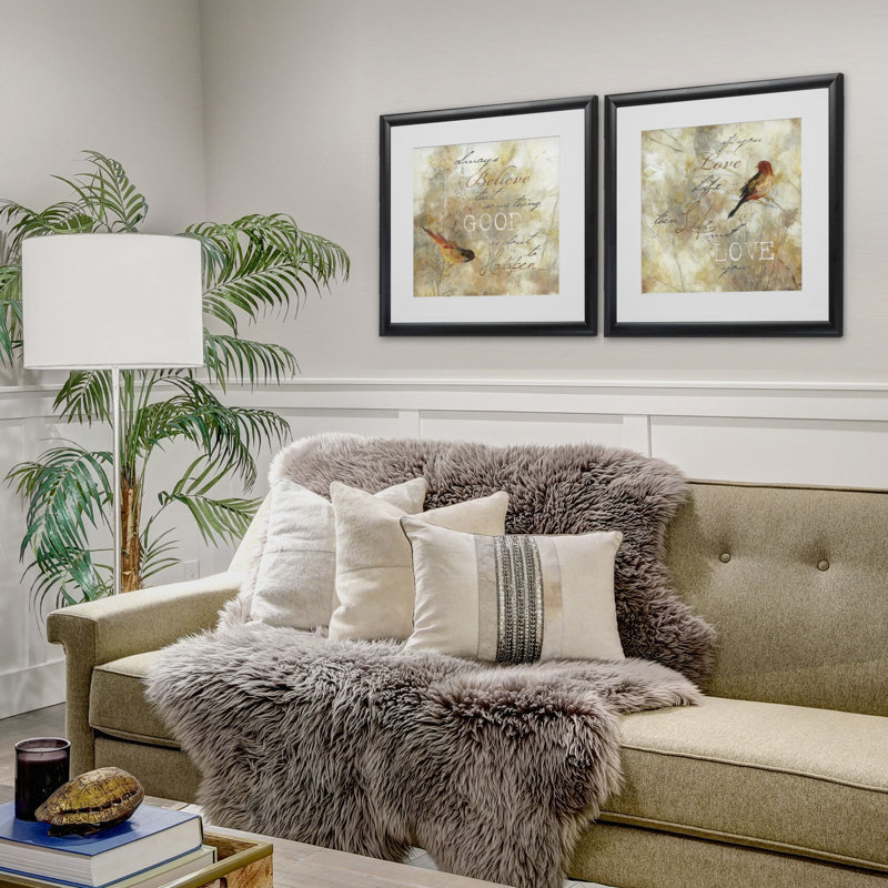 " Nature Notation " 2 - Pieces, Black Framed