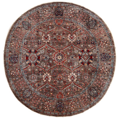 One-of-a-Kind 8'1" Round Wool Area Rug in