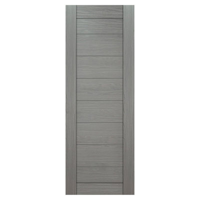 Domino 02 Wenge Modern Laminated Modern Interior Door Slab Only 30in x 80in