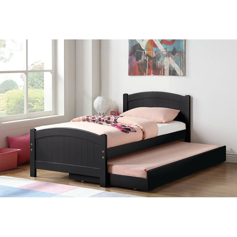 Caeleigh Kids Twin with Trundle, Black