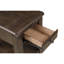Table de chevet traditionnelle traditionnelle avec rangement en bois massif et glissières latérales à un tiroir de 25,82 po de profondeur et de 18,08 po de largeur