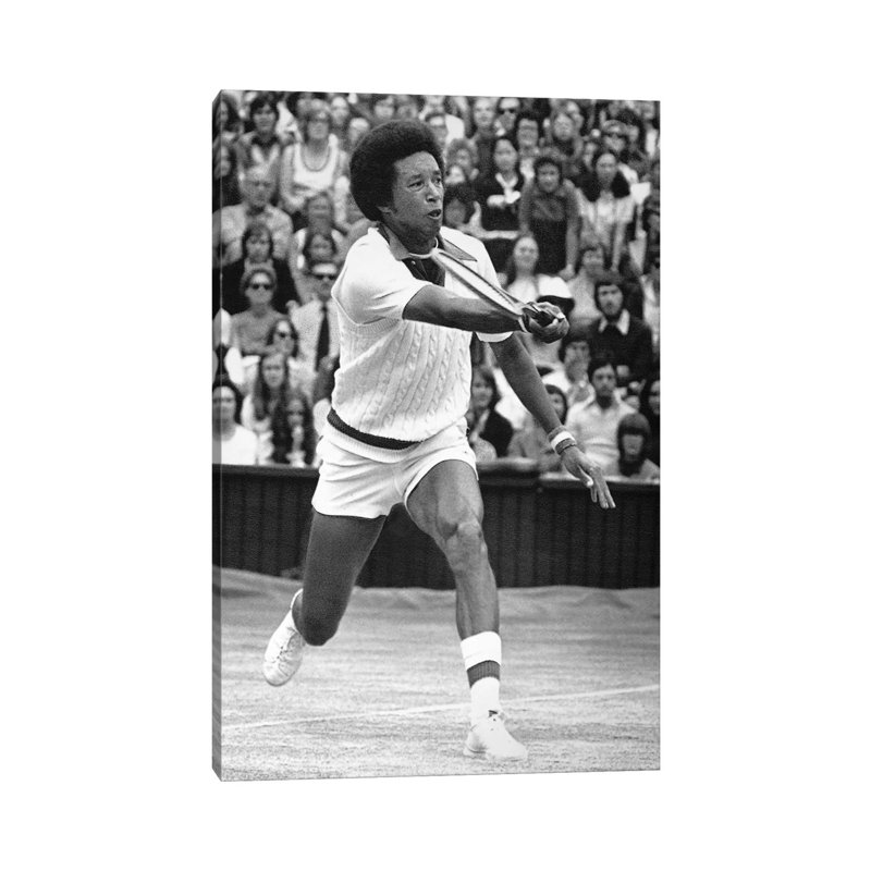 Arthur Ashe (1943-1993) - Wrapped Canvas Print, 66.04 cm H x 45.72 cm W x 1.91 cm D