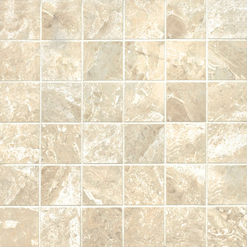 2" x 2" Porcelain Mosaic Tile, Cremino