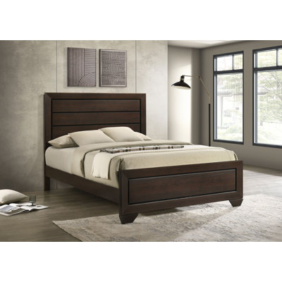 Brookes Wood Queen Panel Bed Dark Cocoa