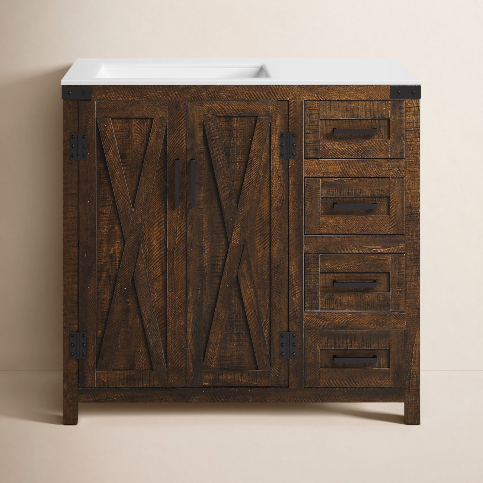 Slayton 36'' Single Bathroom Vanity, Espresso
