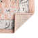 Tapis oriental rose / gris / blanc cassé Edson