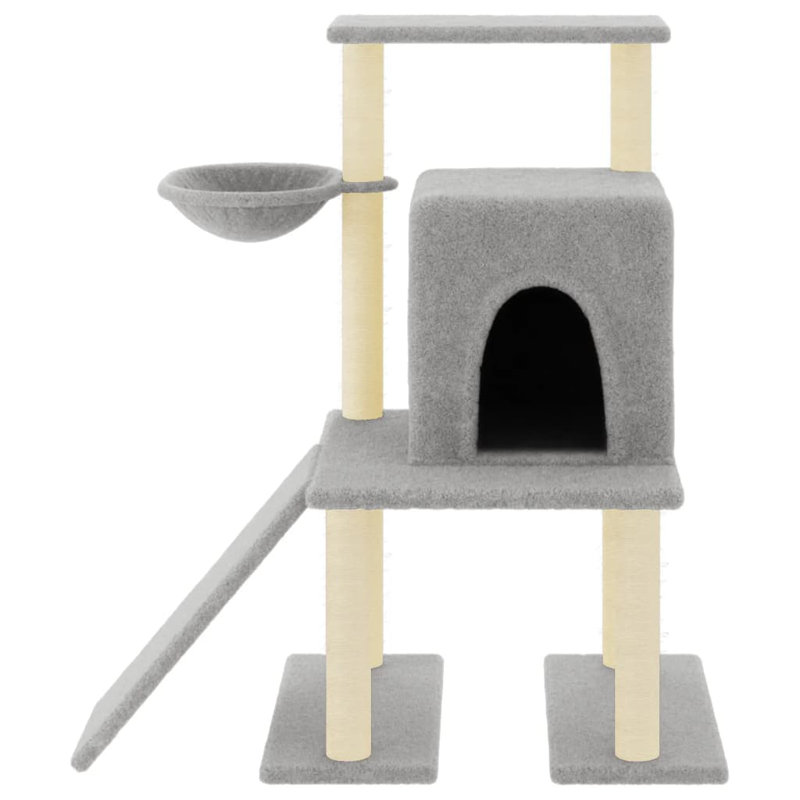 Wellston 96.5cm H Cat Tree, Light Grey