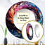 A Colorful Swirly Swirl - miroir spirales abstraites, miroir mural rond unique moderne, art imprimé en métal-97183821