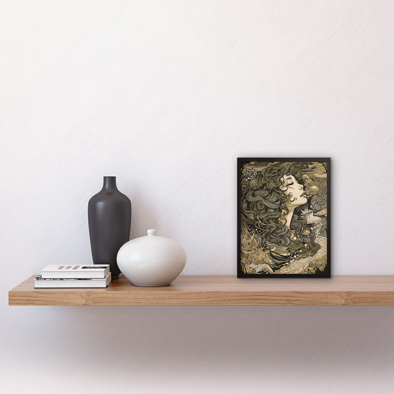 Aaella Deep Breath In Conceptual Woman - Single Picture Frame Print