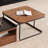 Walnut solid wood end table
