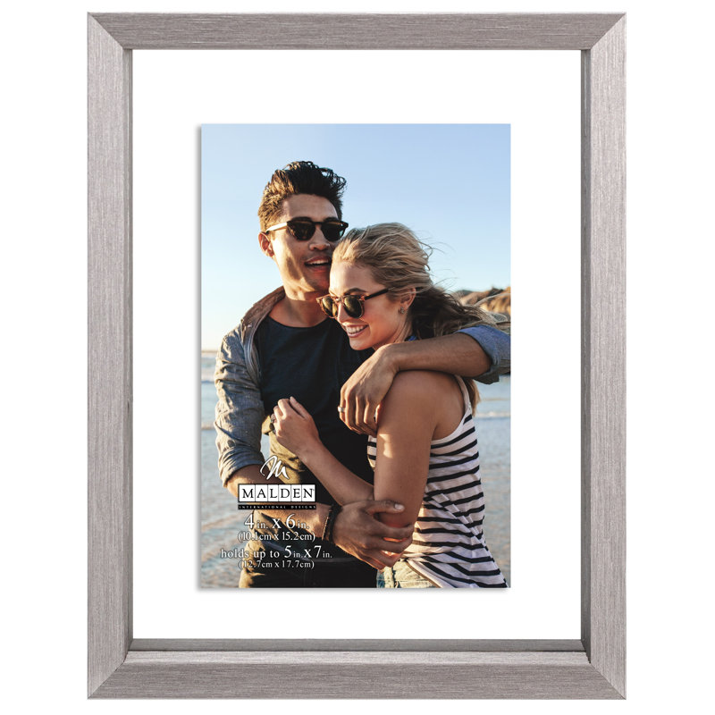 Steel Gray Picture Frame, 5" x 7"