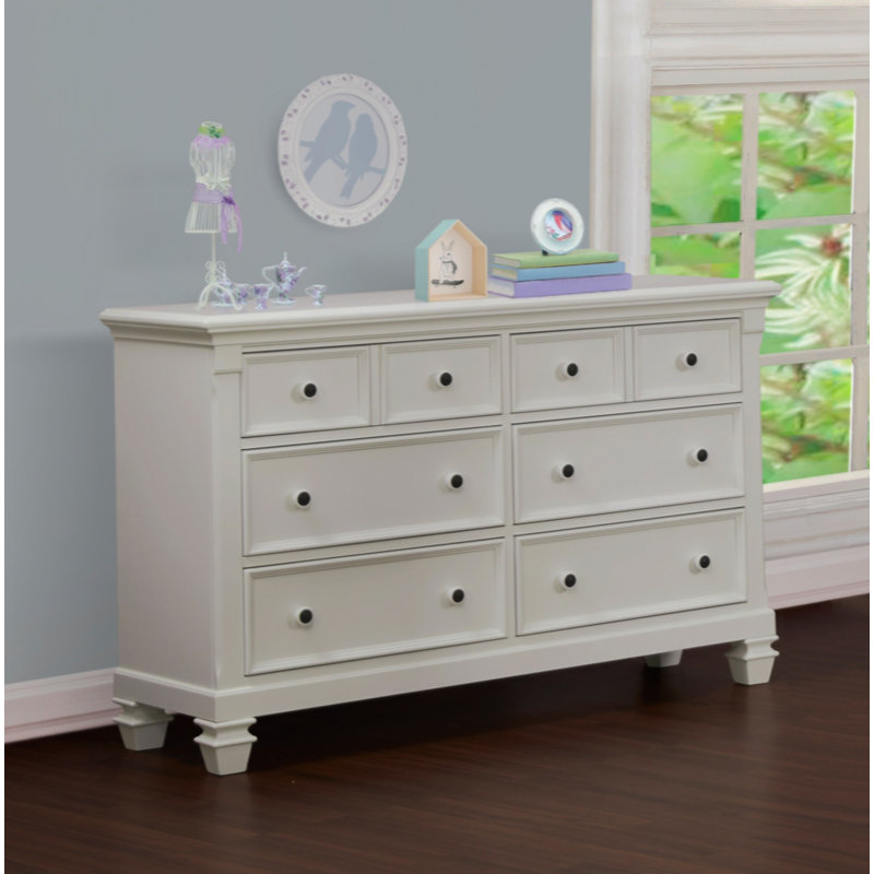Commode 6 tiroirs Fiffer Glendale, Blanc