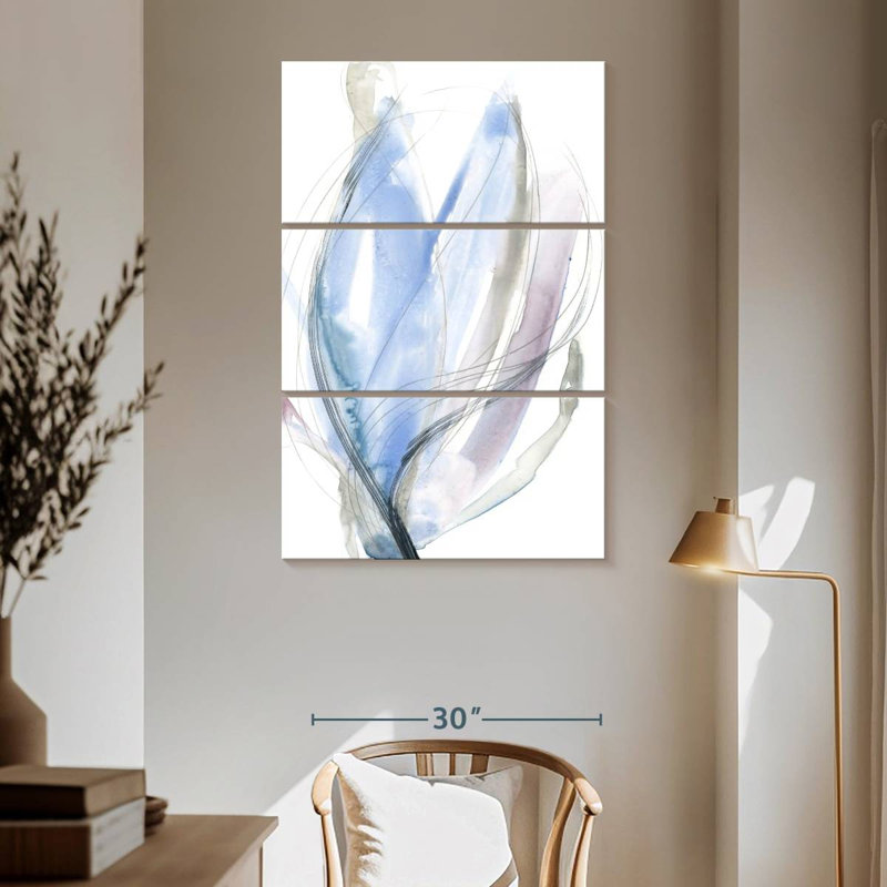 Avery Azure Vortex I, 65" H x 42" W