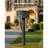 Mailbox Post In-Ground Steel Mailbox Post Kit 43x4x4 in Rustproof Black