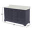 Ensemble de meuble-lavabo double 60 po Larosa-477416815-481344755
