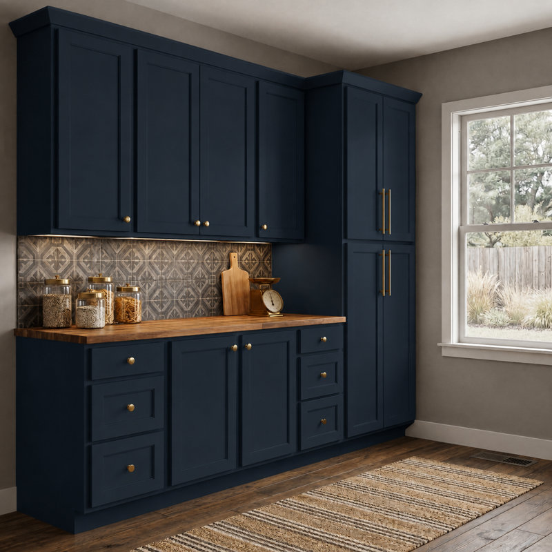 Dwelling Essentials Vincennes Door Sample, Azure