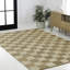 Nigel Modern Farmhouse Woven Jute Checkerboard Natural/Bleach Rug-2060291714