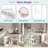 Corner Makeup Vanity Desk With Adjustable Folding Mirror, 3-color Led Lighting, Adequate Storage And Stool