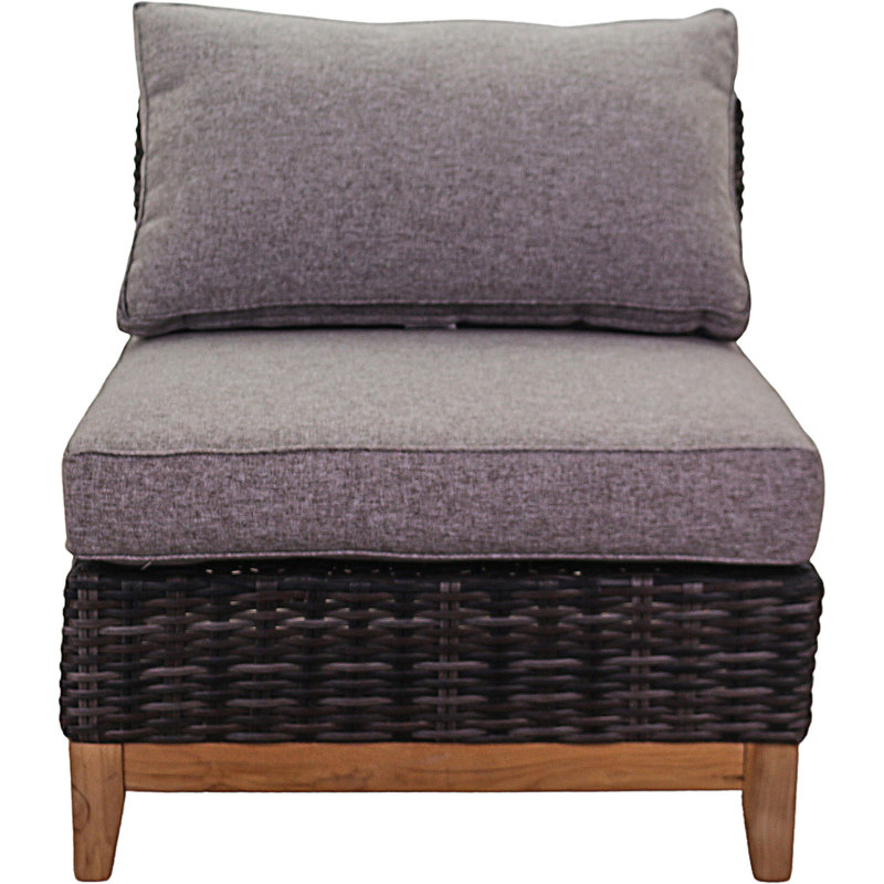 Chaise de terrasse avec coussins Terdell
