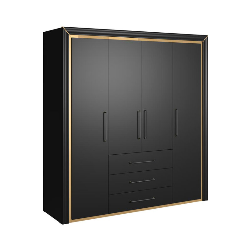 Miyani 4 Door Manufactured Wood Wardrobe