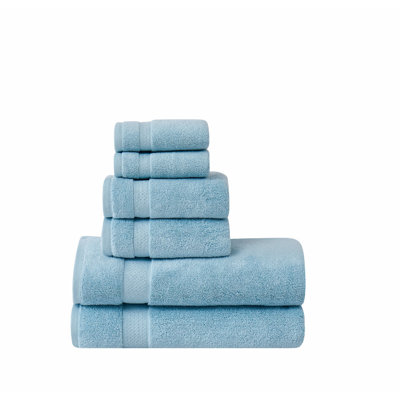 Latitude Run® Super Soft Grey 6 Piece Bath Sheet Set