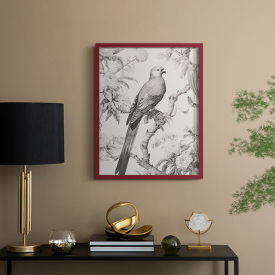 Reproduction encadrée V Vintage Animal Print - bois massif