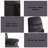 Black Woven Fabric Motion Recliner-1073698240