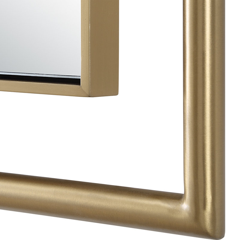 Onur Rectangle Brass Mirror