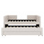 Lit de jour simple tapissier avec lit gigogne et 3 tiroirs de rangement intégrés-351781544