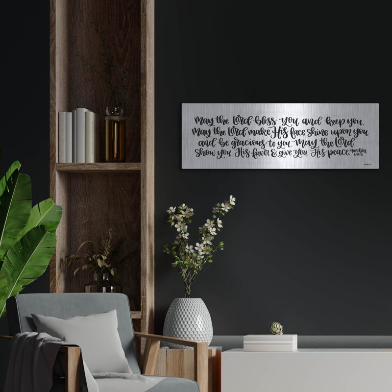 «May The Lord Bless You And Keep You» par Imparfect Dust, H 12 po x l 36 po