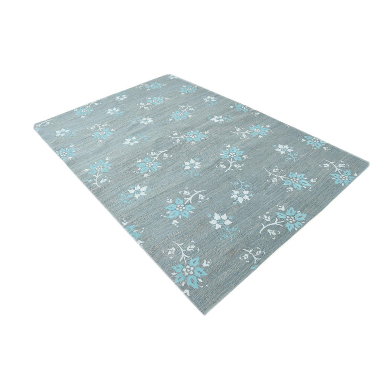 Tapis bleu 5 x 8 Pinkerton